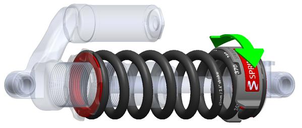 Sprindex - Coil spring rate adjustment